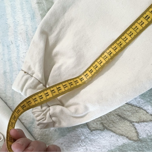 Oak fort 7664 cream crop cargo jean S - Picture 8 of 9